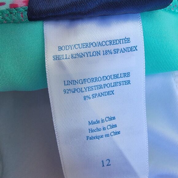 Carribean Joe tiered onepiece swimsuit  size 12 seashell print coastal - Picture 4 of 4